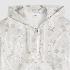 Hayes Boxy Full-Zip Sweatshirt — Falke Birch Camo Silvery Tonal - White 6