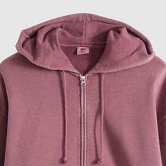 Hayes Boxy Full-Zip Sweatshirt — Post-grunge Roan Rouge - Red 6