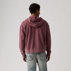 Hayes Boxy Full-Zip Sweatshirt — Post-grunge Roan Rouge - Red 4