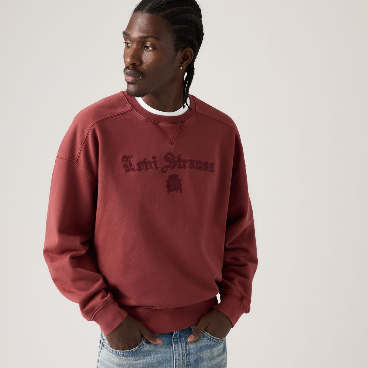 Boxy Graphic Crewneck Sweatshirt 11