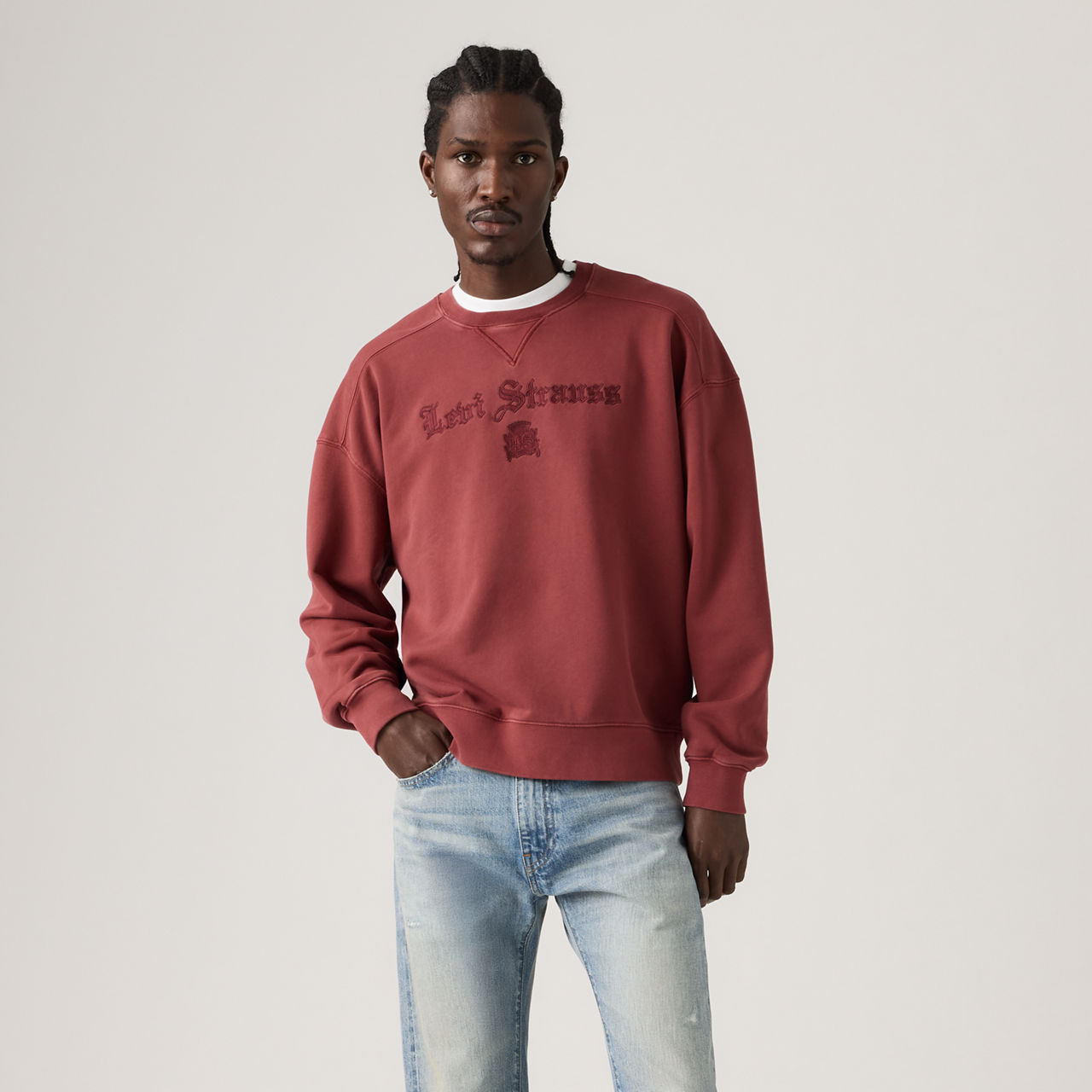 Boxy Graphic Crewneck Sweatshirt 12