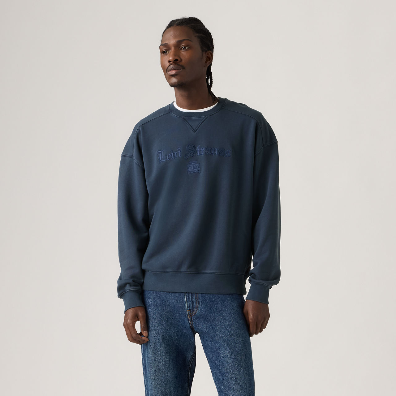 Boxy Graphic Crewneck Sweatshirt 13