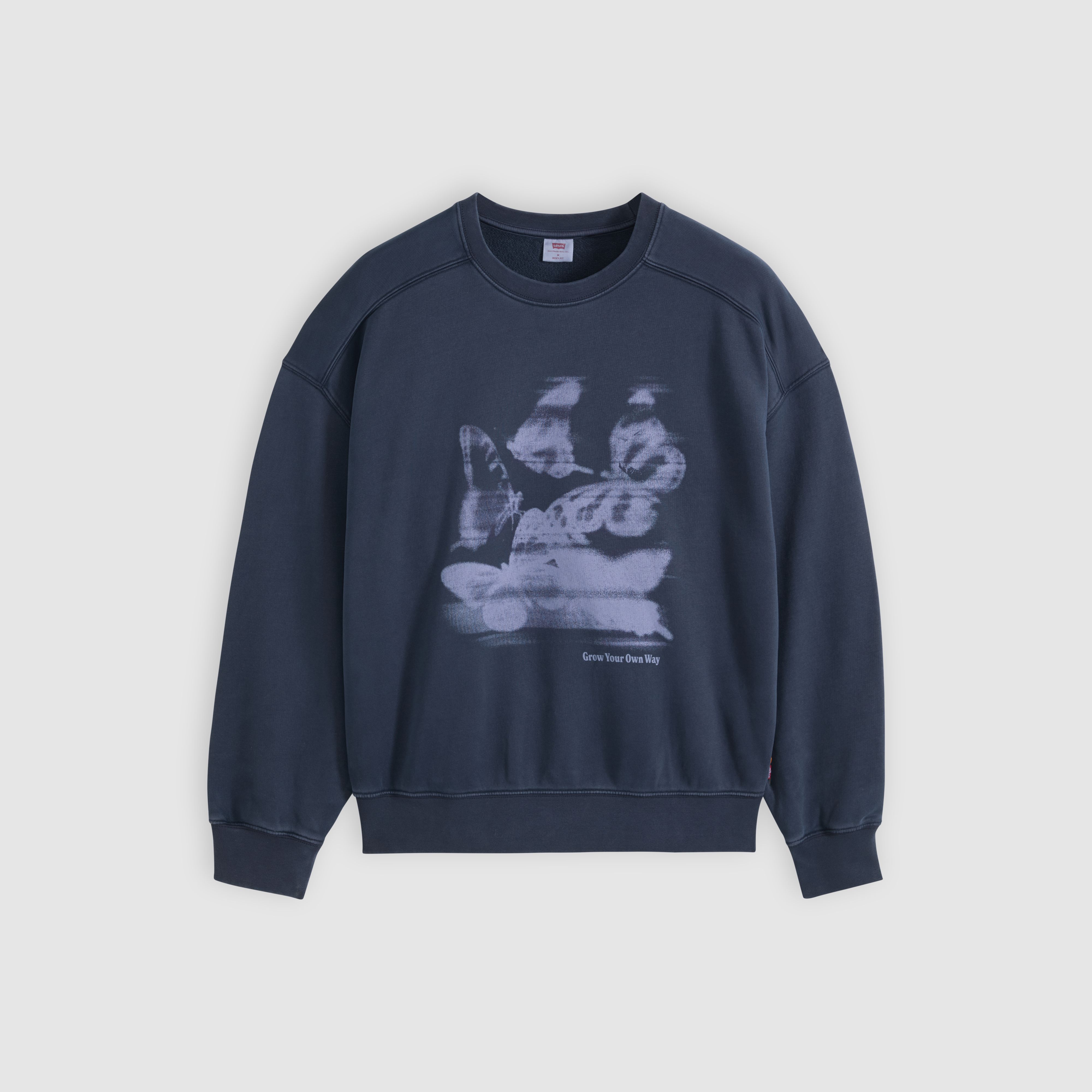 Boxy Graphic Crewneck Sweatshirt 5
