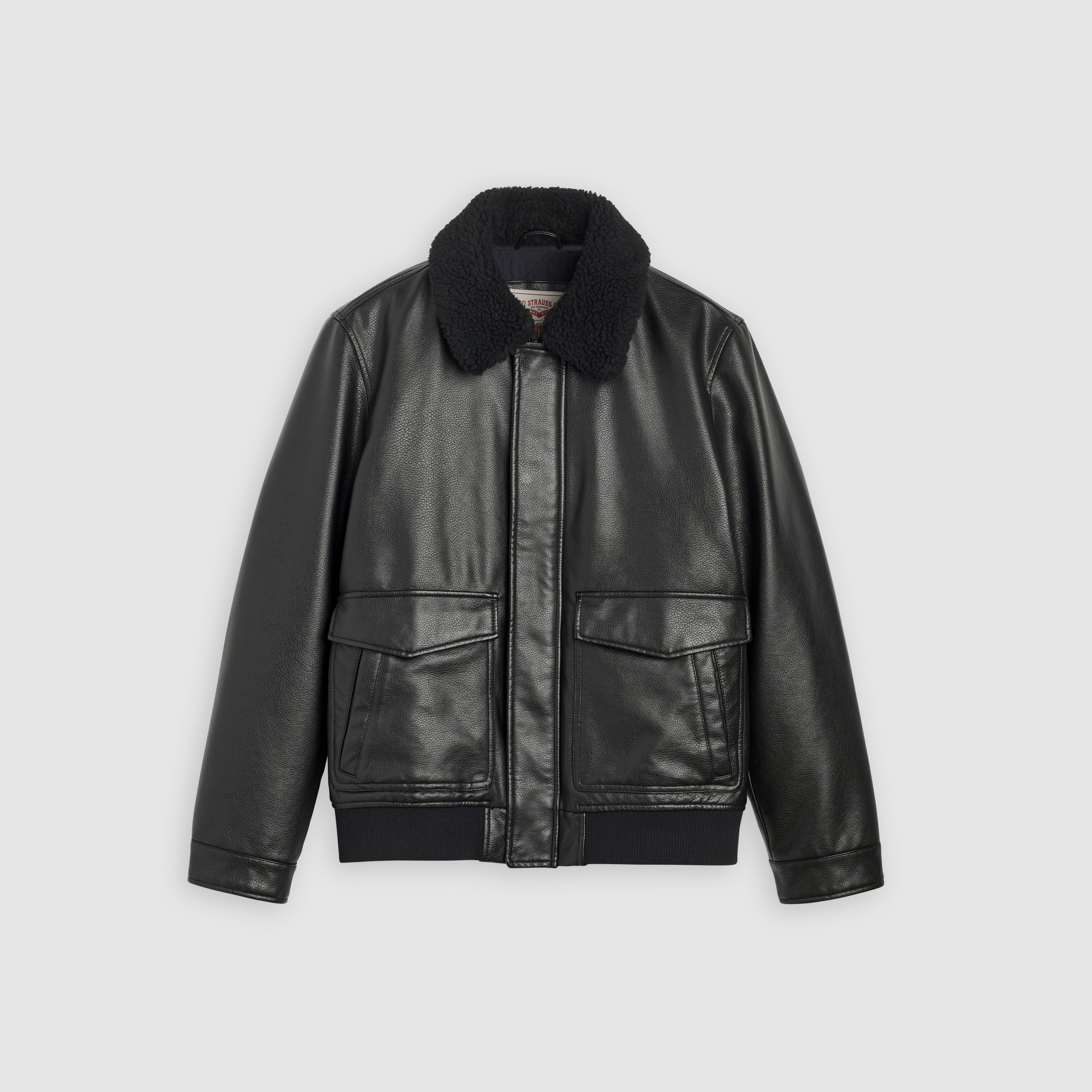 Aviator Jacket with Removeable Sherpa Collar 1