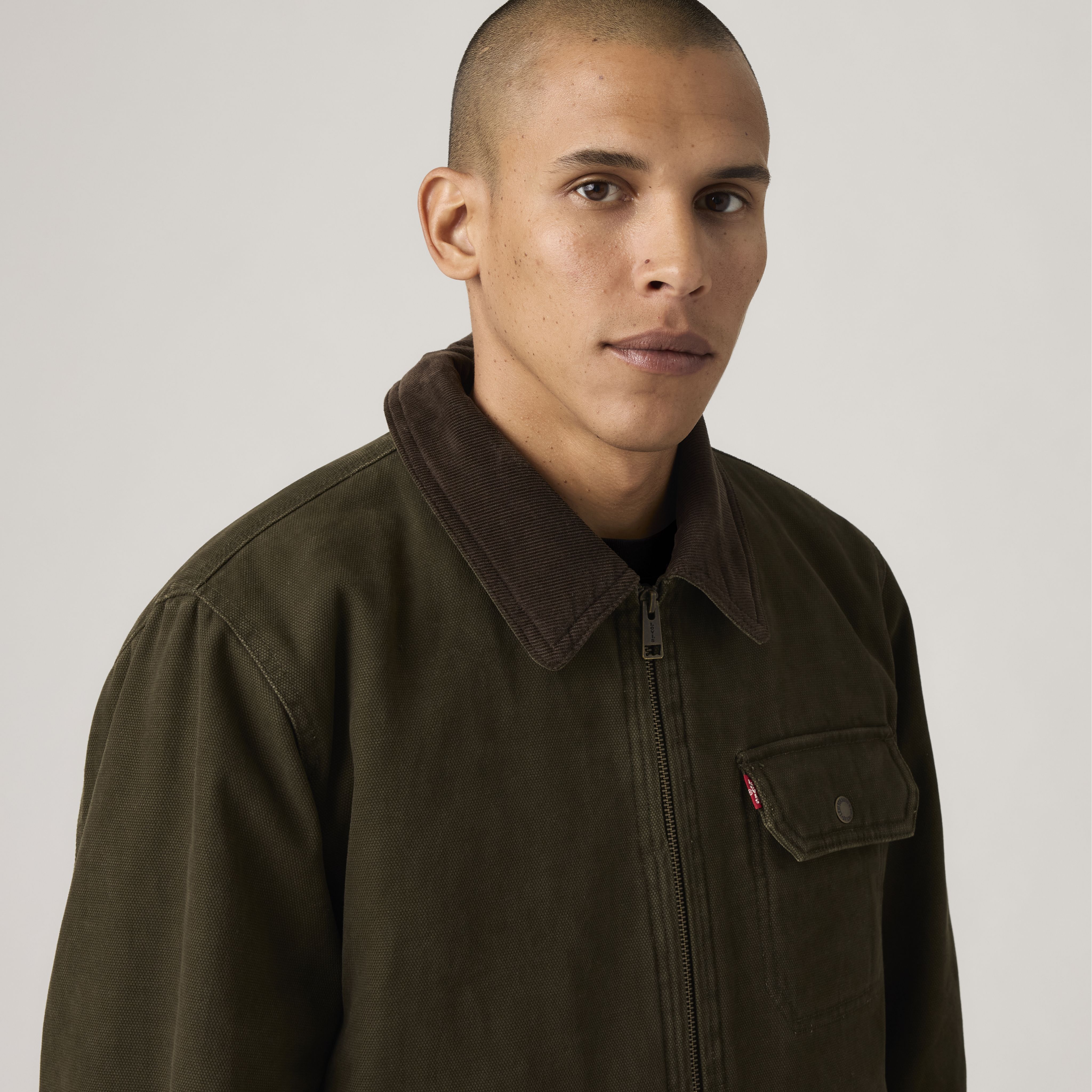 Cotton Canvas Depot Jacket With Blanket Lining - Black | Levi's® US