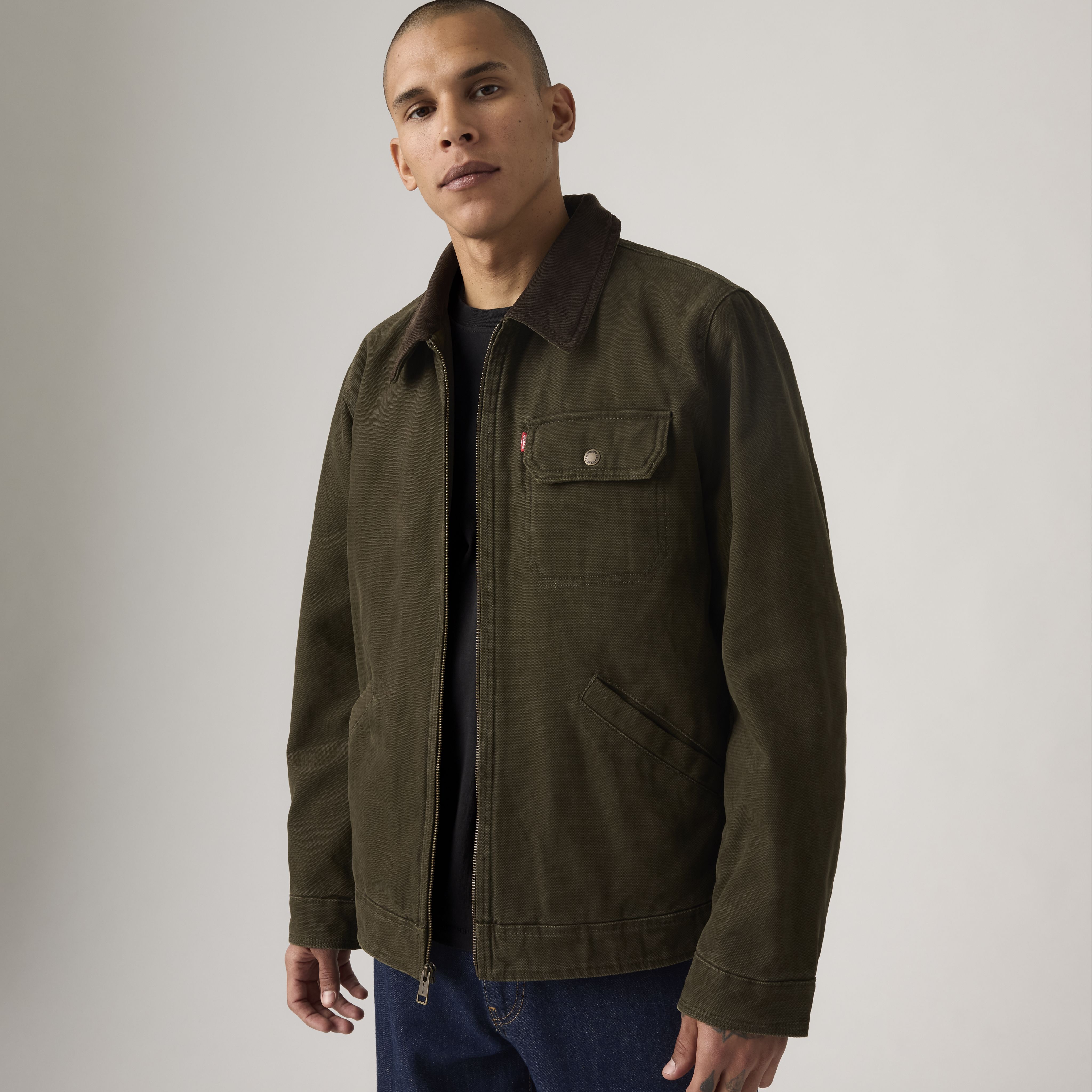 Cotton Canvas Depot Jacket With Blanket Lining 1