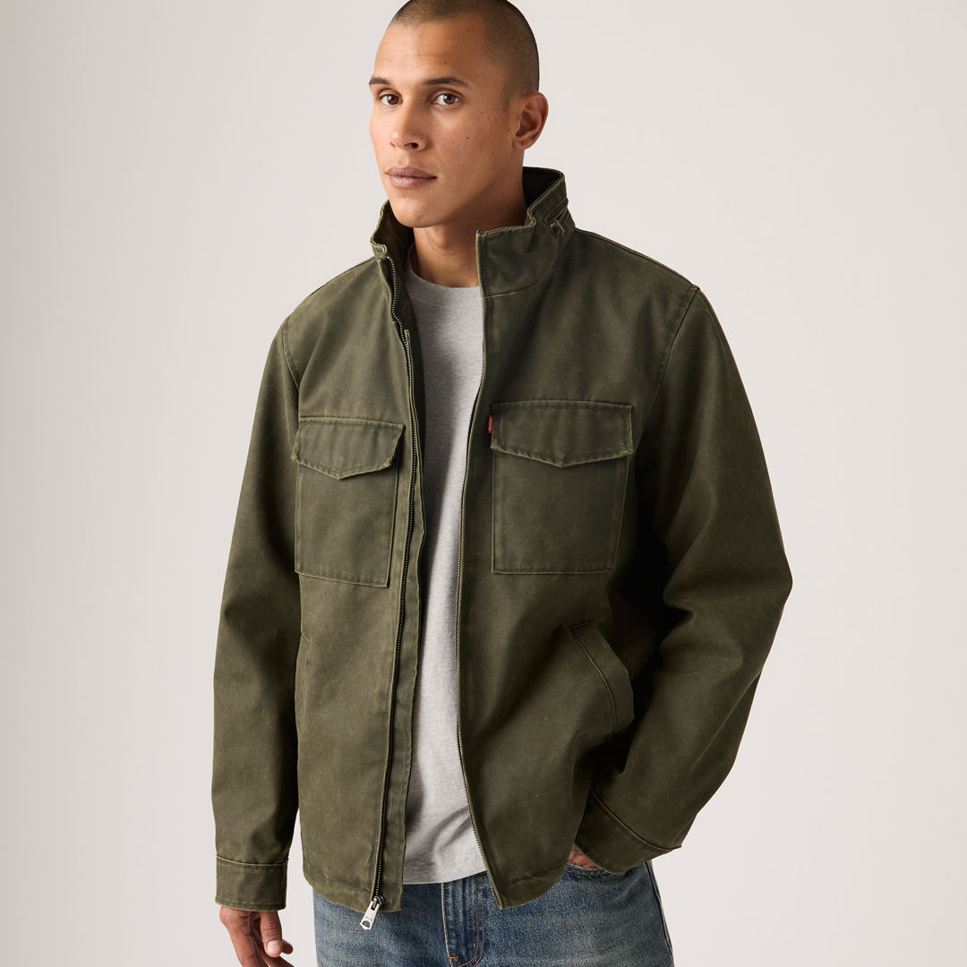 Levi's Military Two Chest Pocket Jacket In Green