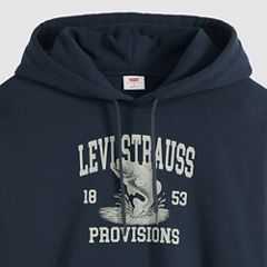 Boxy Graphic Hoodie — Navy Blazer - Blue 6