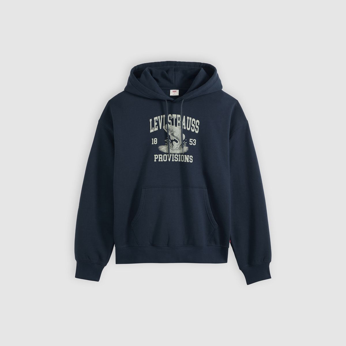 Boxy Graphic Hoodie — Navy Blazer - Blue