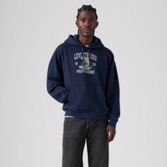 Boxy Graphic Hoodie — Navy Blazer - Blue 3