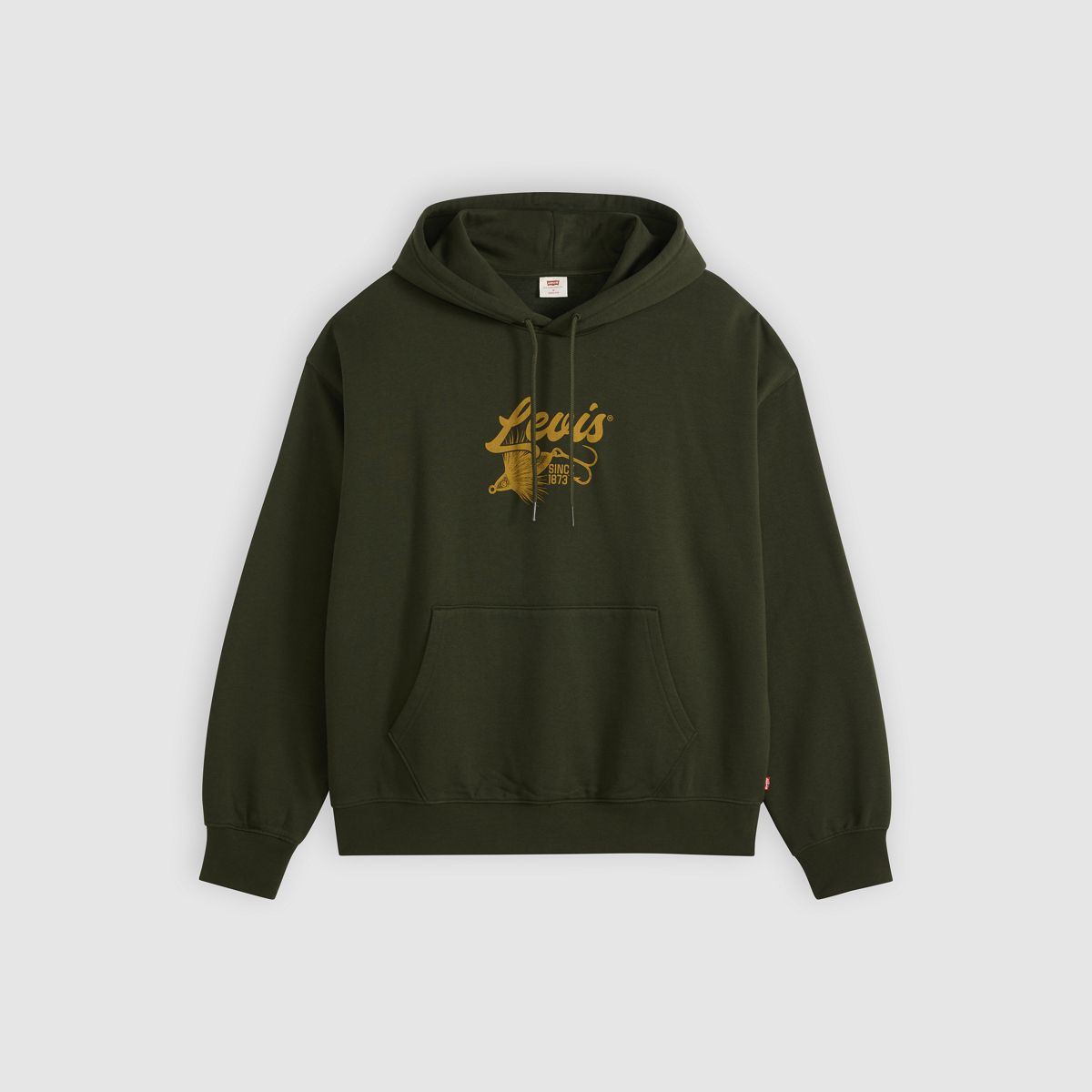 Boxy Graphic Hoodie — Fish Hook Rosin - Green