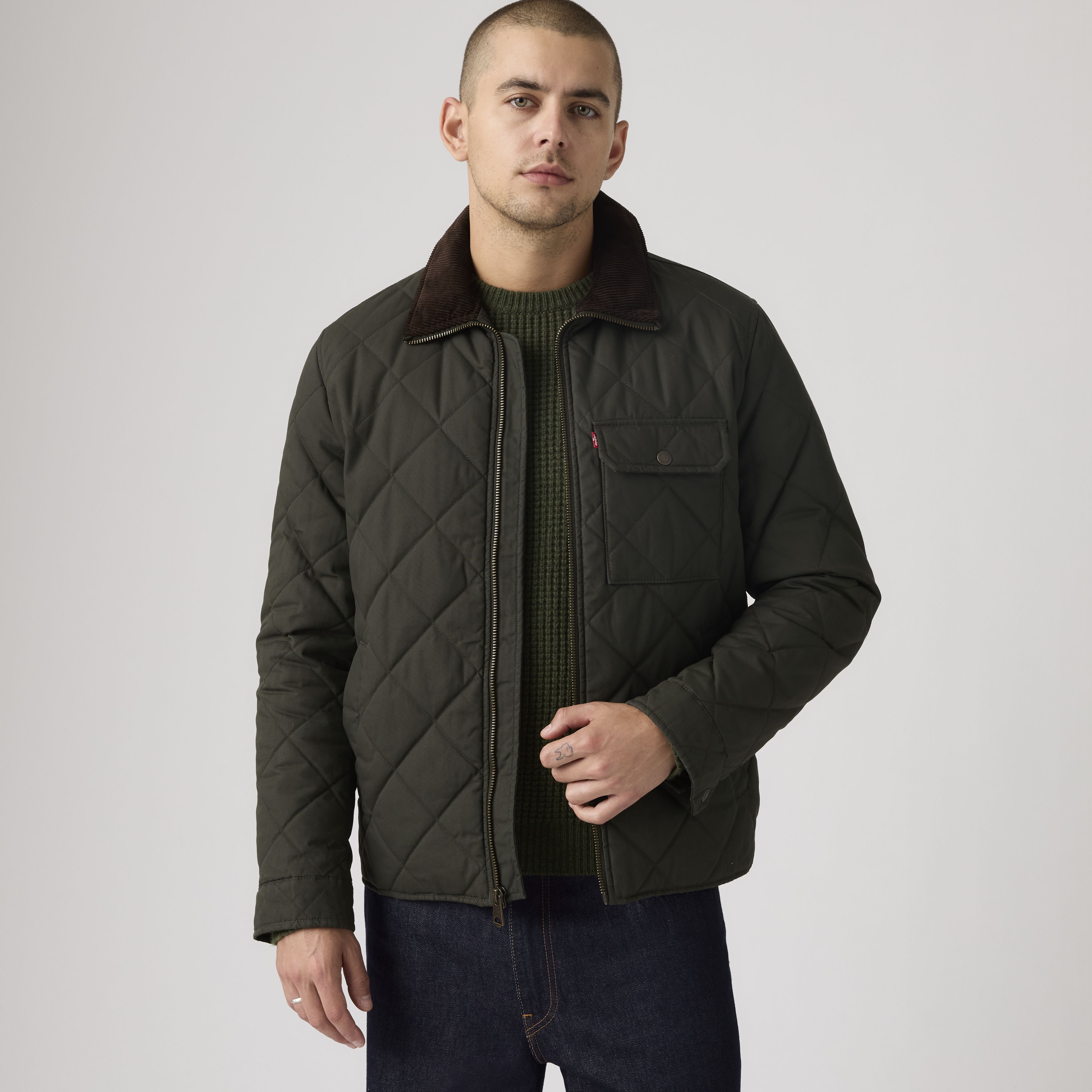 Diamond Quilted Jacket 1