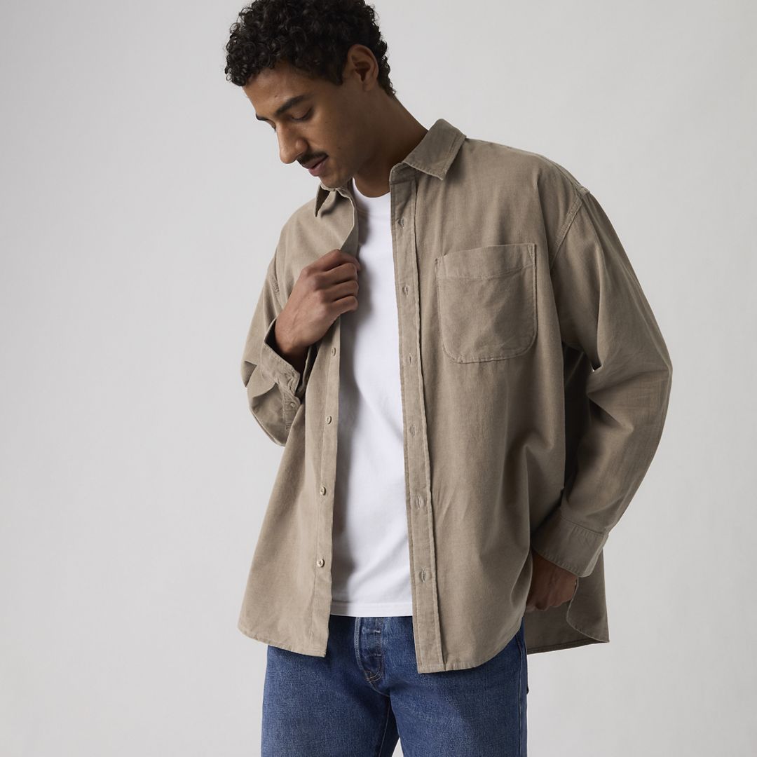 Levi's Loose Button-Up Corduroy Shirt - Men's XXL