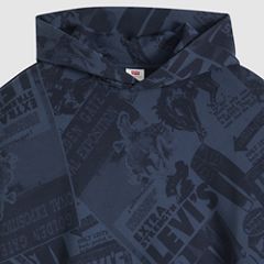 Sunset Graphic Hoodie Sweatshirt — Cowboy Collage Navy - Blue 6