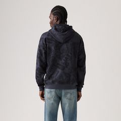 Sunset Graphic Hoodie Sweatshirt — Cowboy Collage Navy - Blue 4