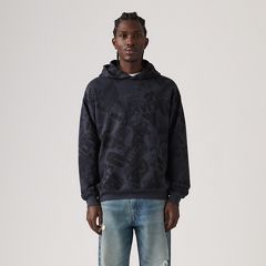 Sunset Graphic Hoodie Sweatshirt — Cowboy Collage Navy - Blue 3