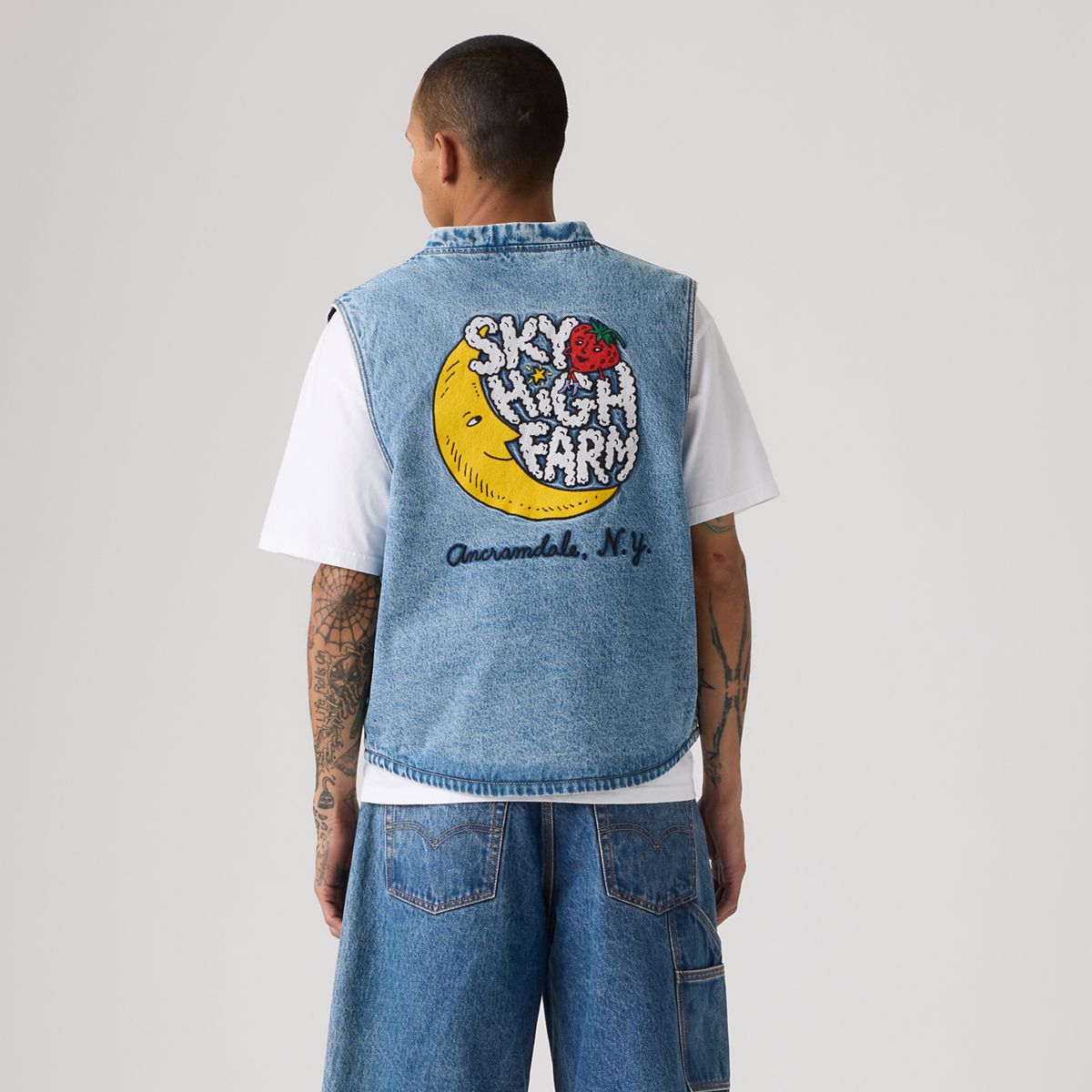Levi’s® x Sky High Farm Goods Vest — X Shfu Lt Stone - Light Wash