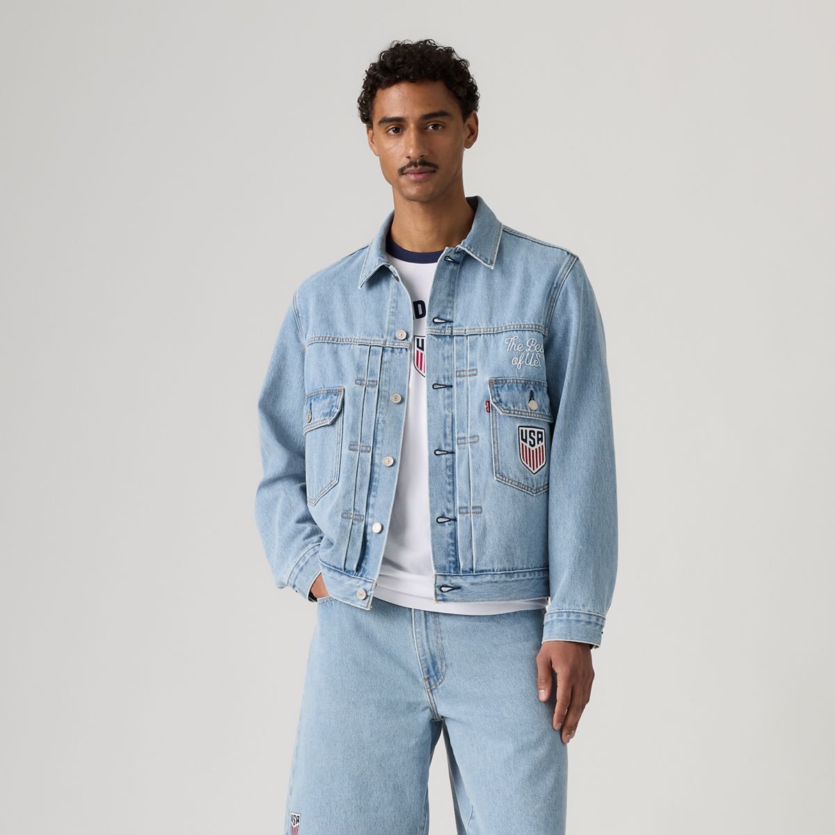 Levi's® U.S. Soccer Type II Jacket — U.S. - Medium Wash