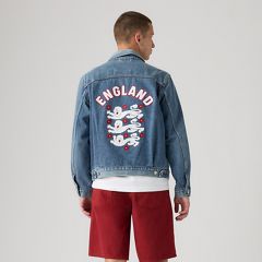 Levi’s® England Football Type II Jacket — England - Dark Wash 8