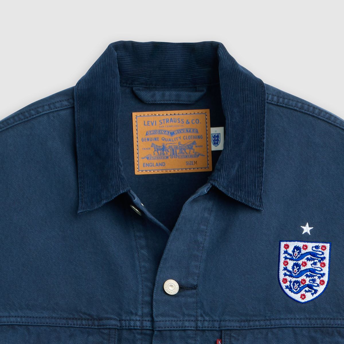 Levi’s® England Football Type III Jacket — England - Blue