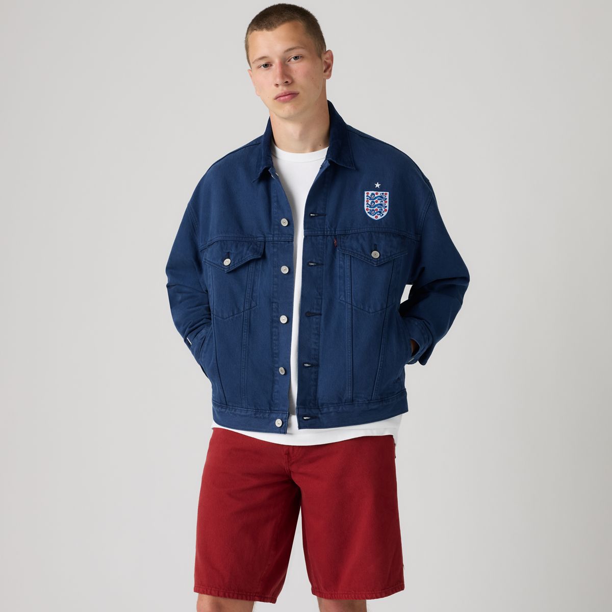 Levi’s® England Football Type III Jacket — England - Blue