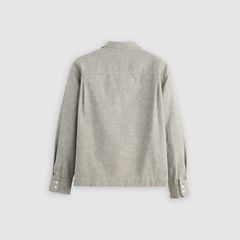 Boxy Long-Sleeve Shirt — Jaspe Grey - Grey 6