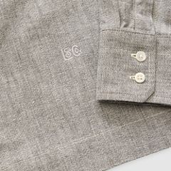 Boxy Long-Sleeve Shirt — Jaspe Grey - Grey 8