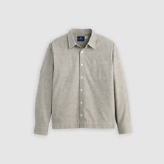 Boxy Long-Sleeve Shirt — Jaspe Grey - Grey 5