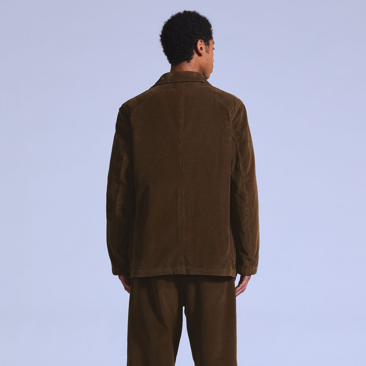 Casual Corduroy Blazer — Rain Drum - Brown