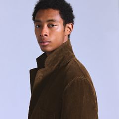 Casual Corduroy Blazer — Rain Drum - Brown 2