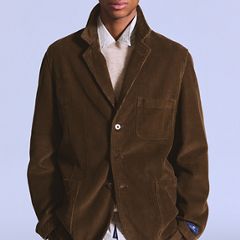 Casual Corduroy Blazer — Rain Drum - Brown 3