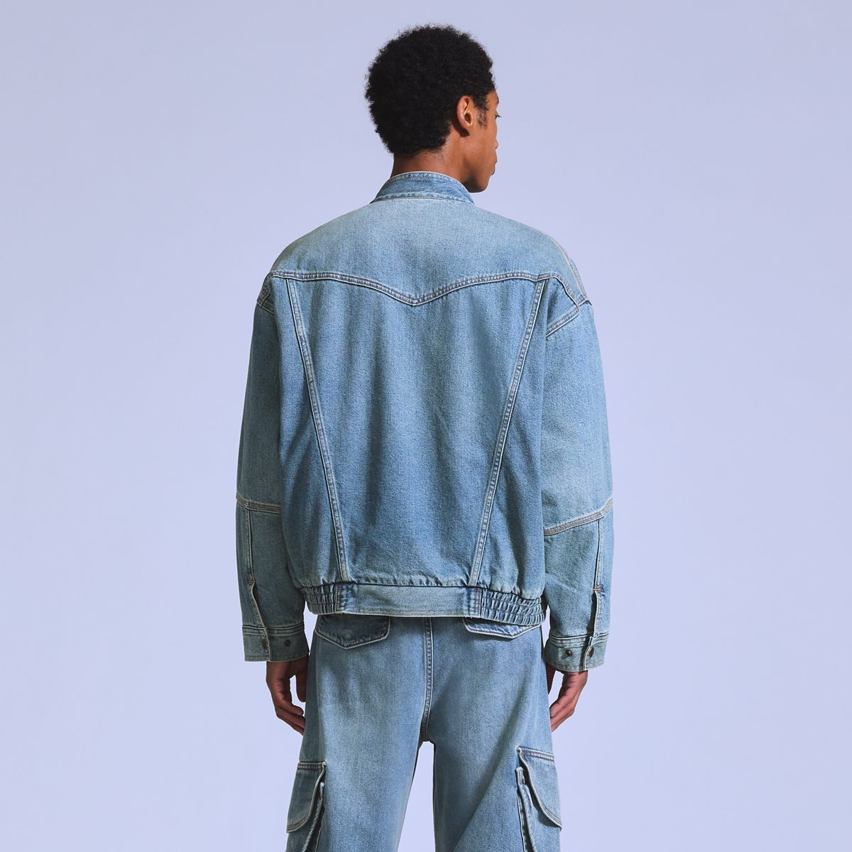 Denim Bomber — Bravo - Blue