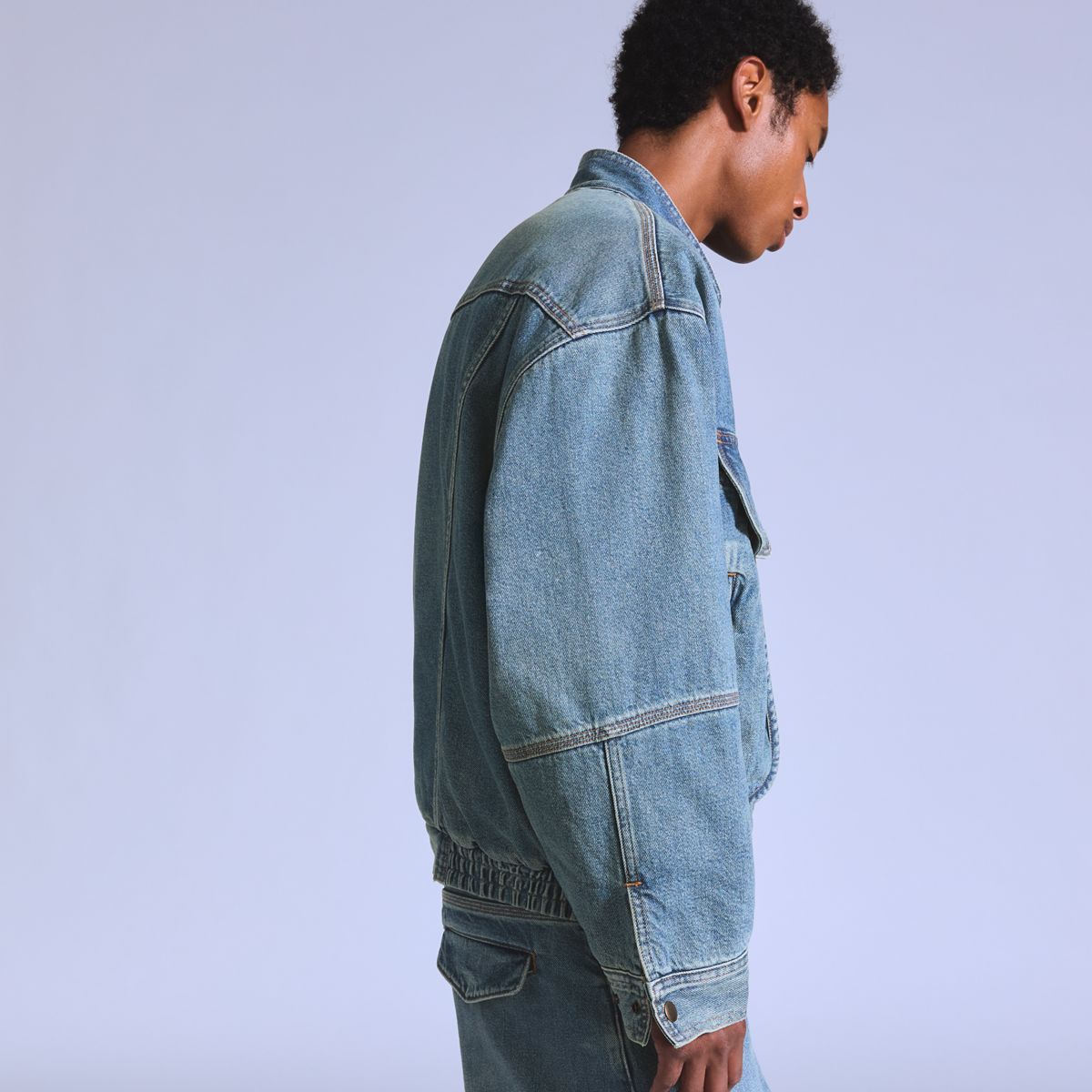 Denim Bomber — Bravo - Blue