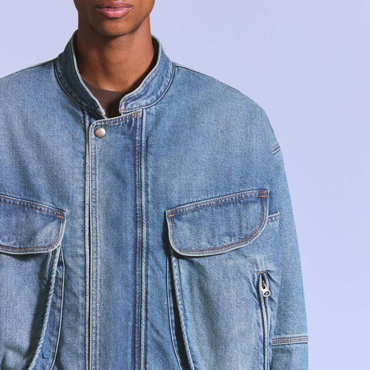 Denim Bomber — Bravo - Blue