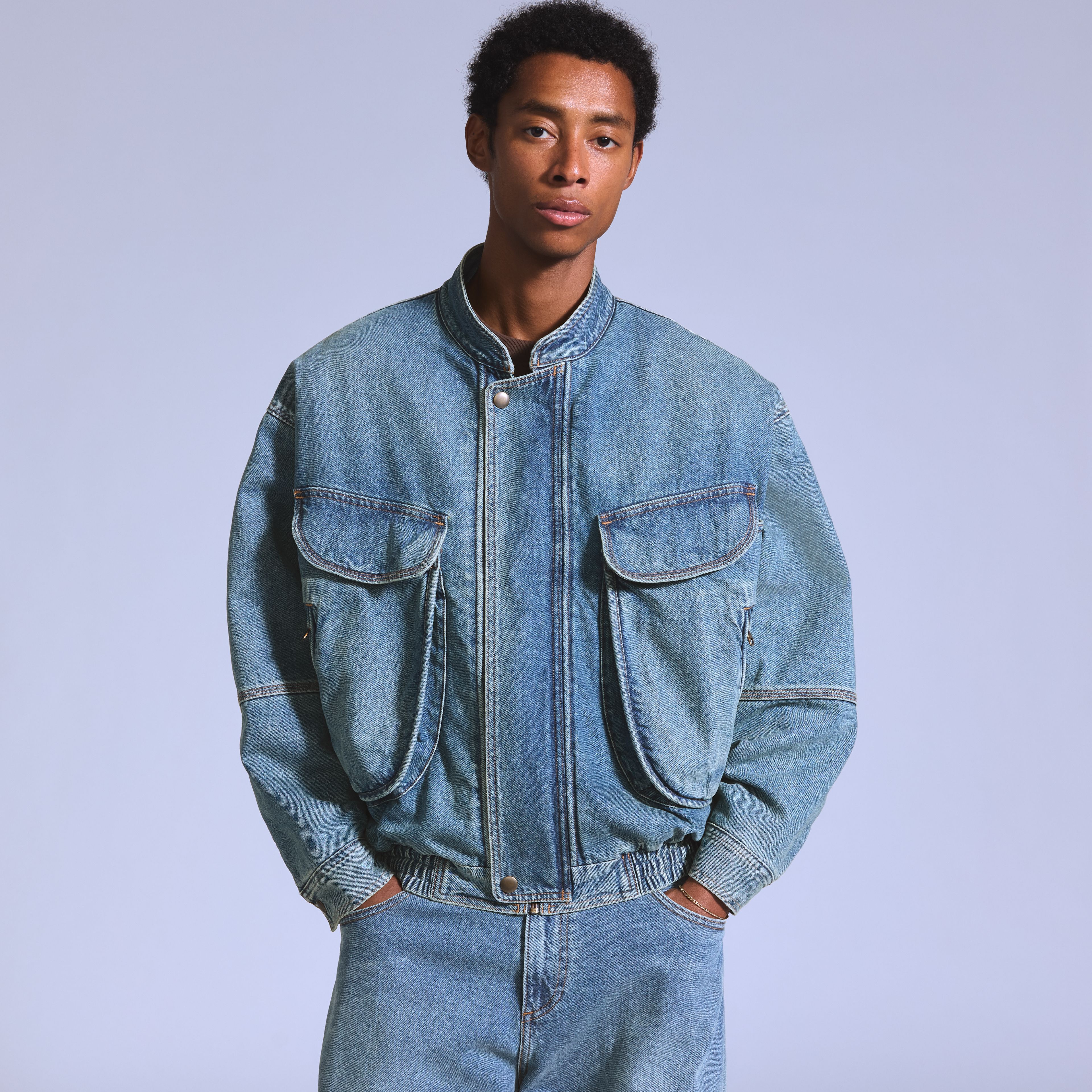 Denim Bomber