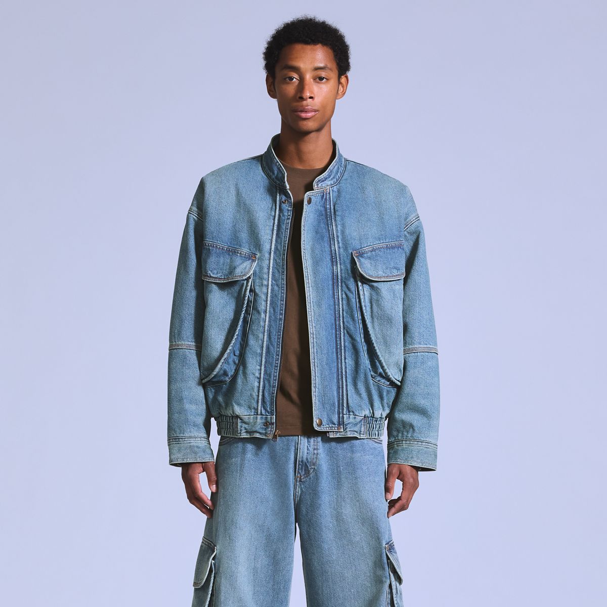 Denim Bomber — Bravo - Blue