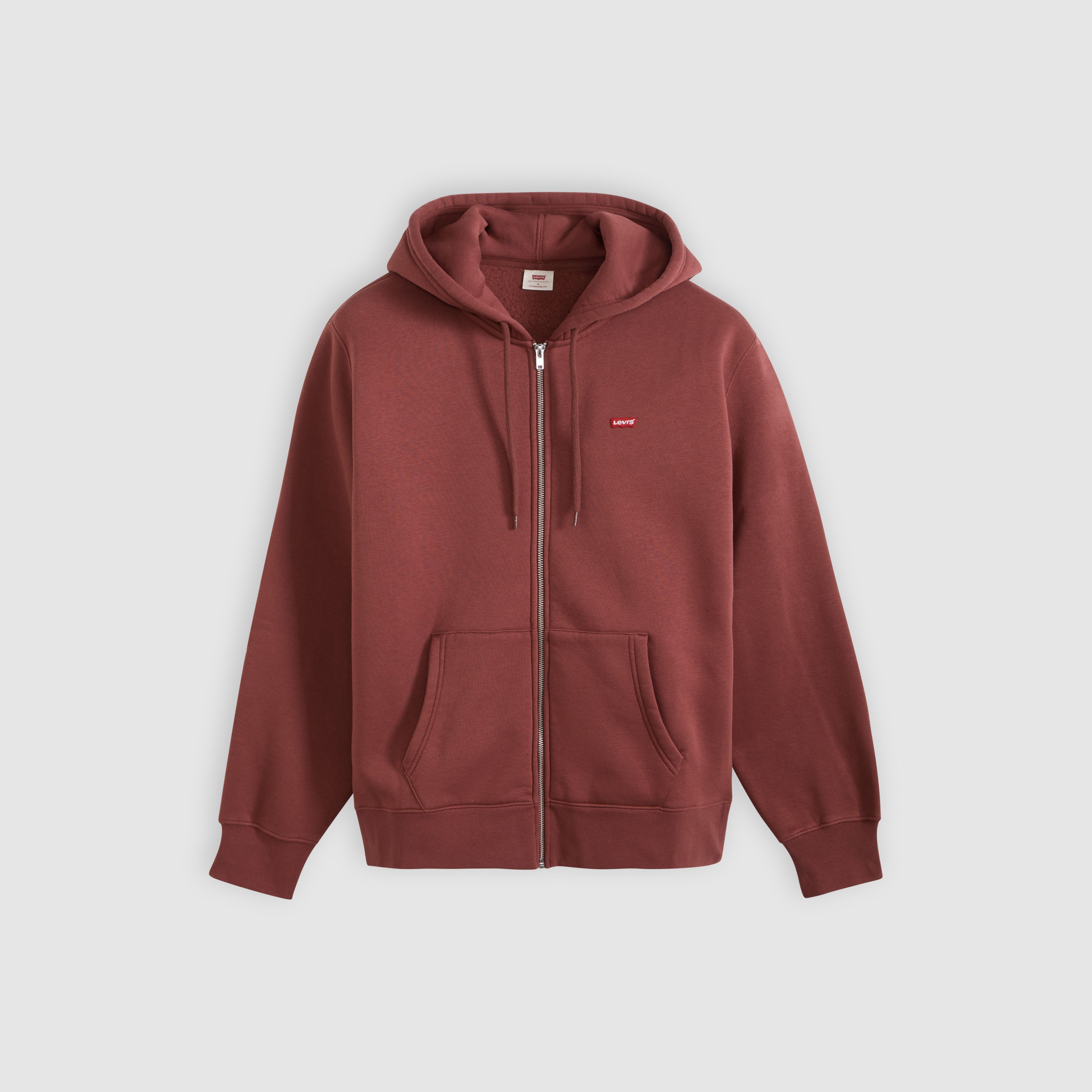 Sweatshirt med dragkedja utan tryck 5