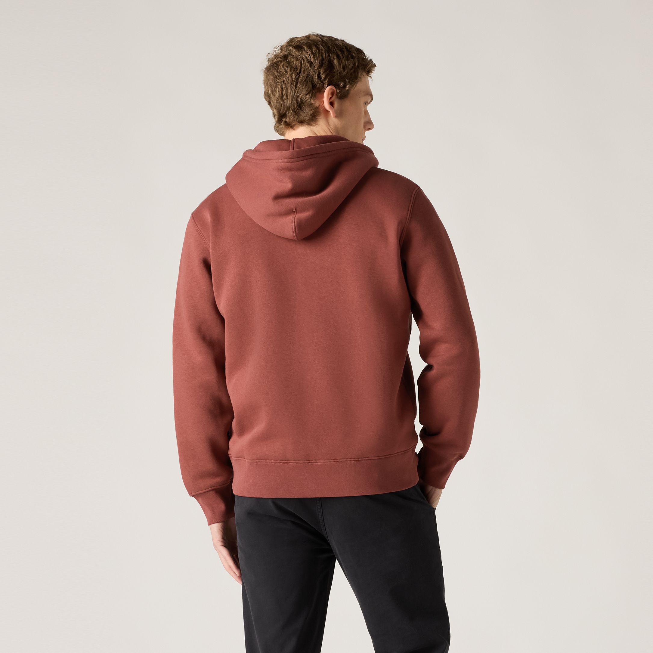 Sweatshirt med dragkedja utan tryck 4