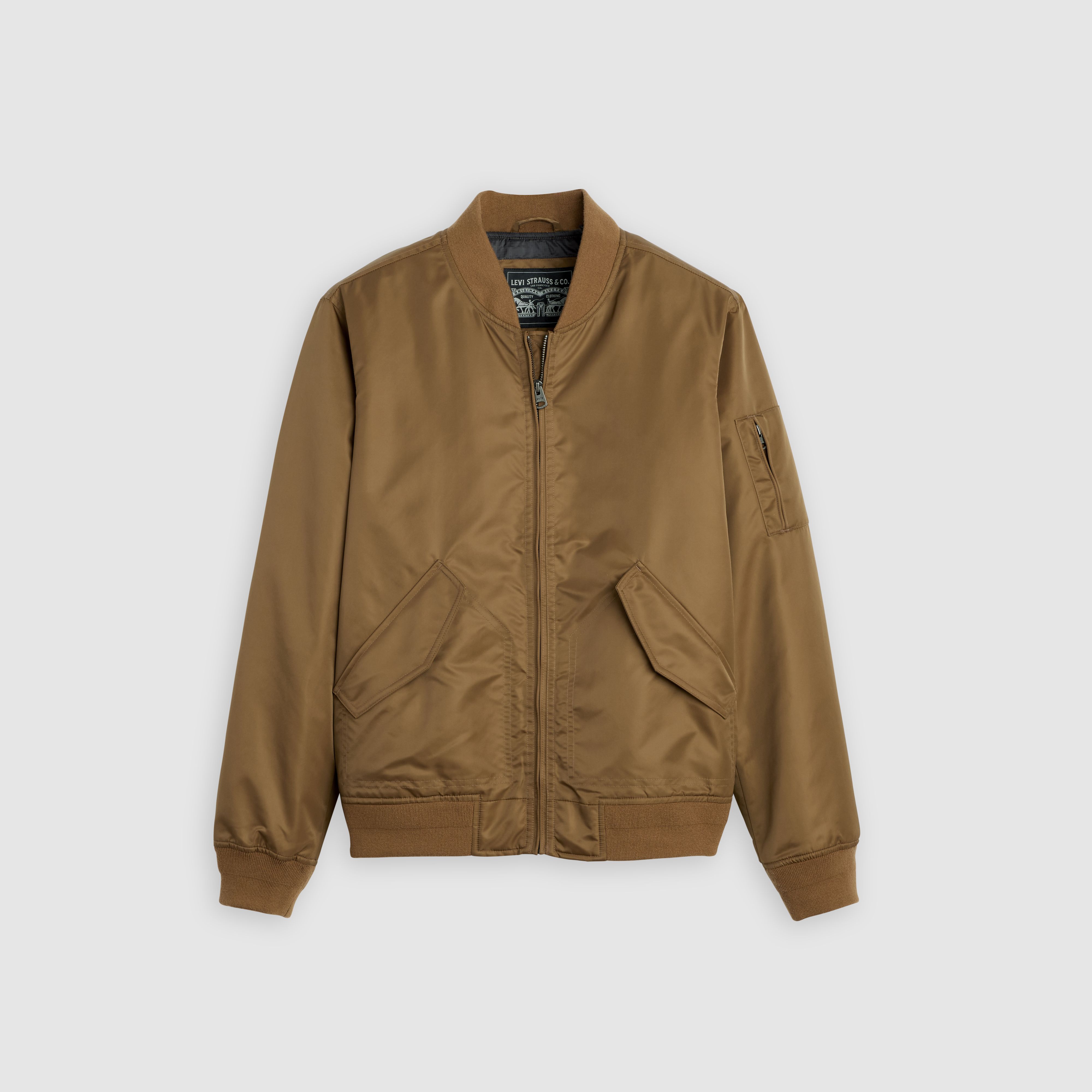 Levi's Flight Bomber Jacket In Brown
