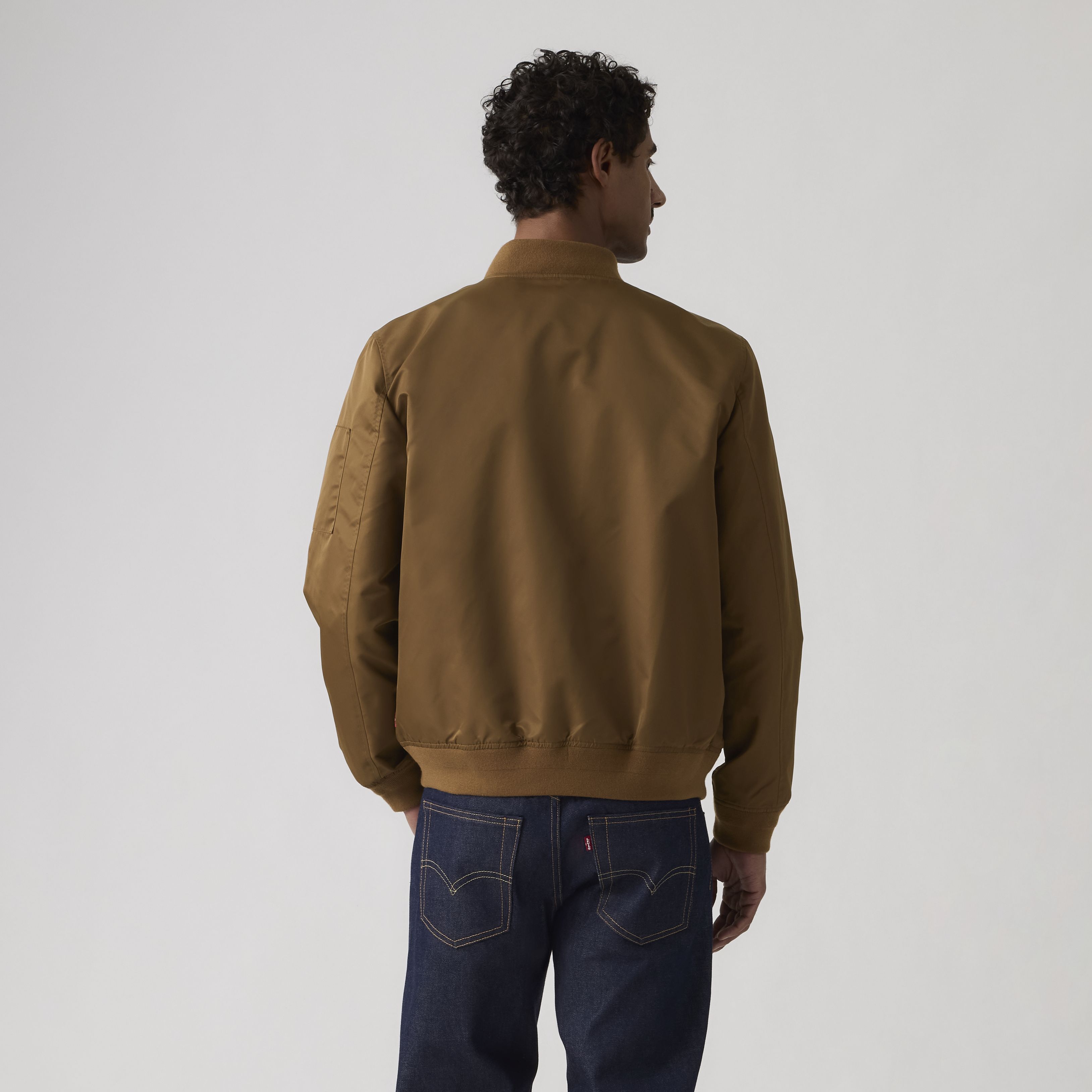 Levi's Flight Bomber Jacket In Brown