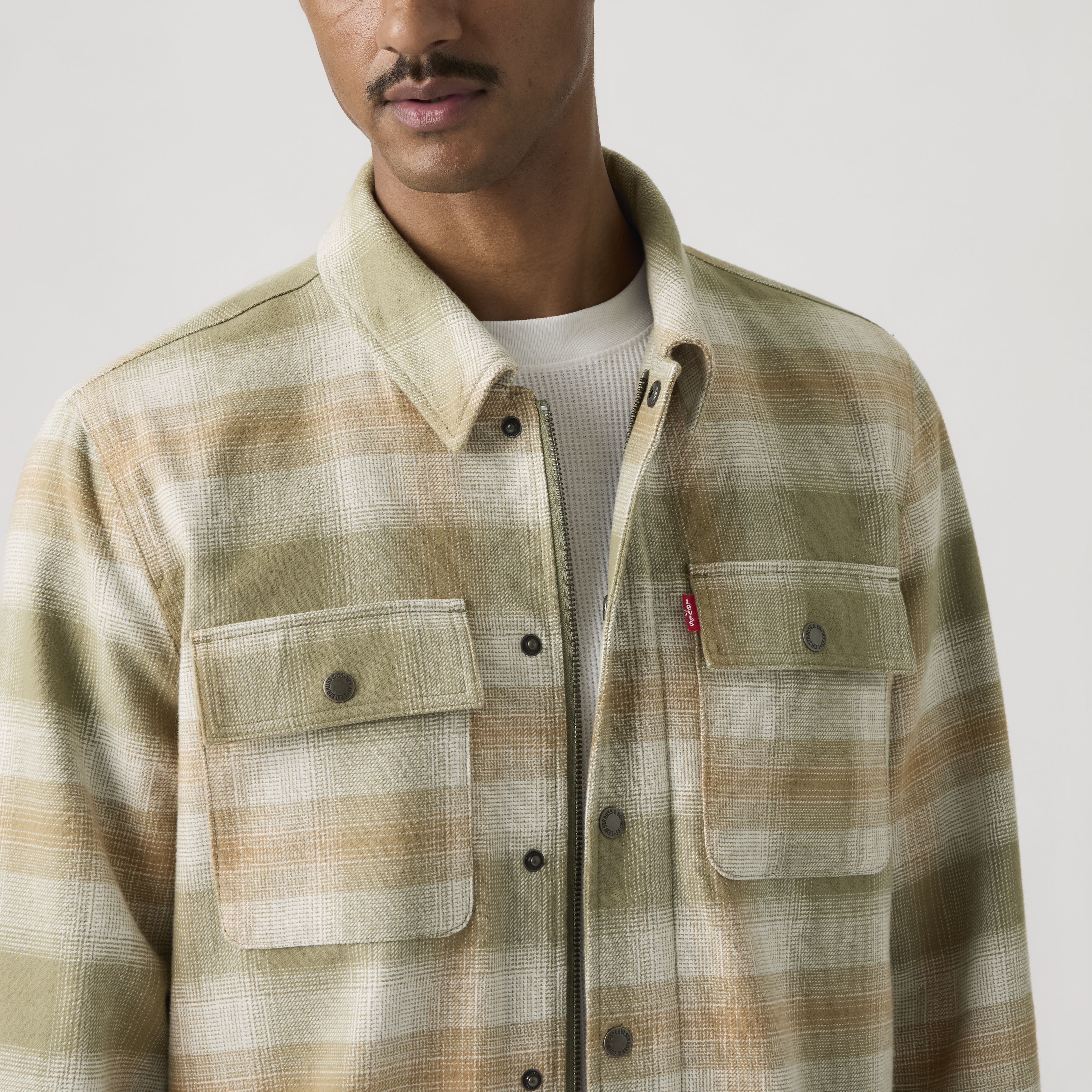 Lightweight Plaid Overshirt 2