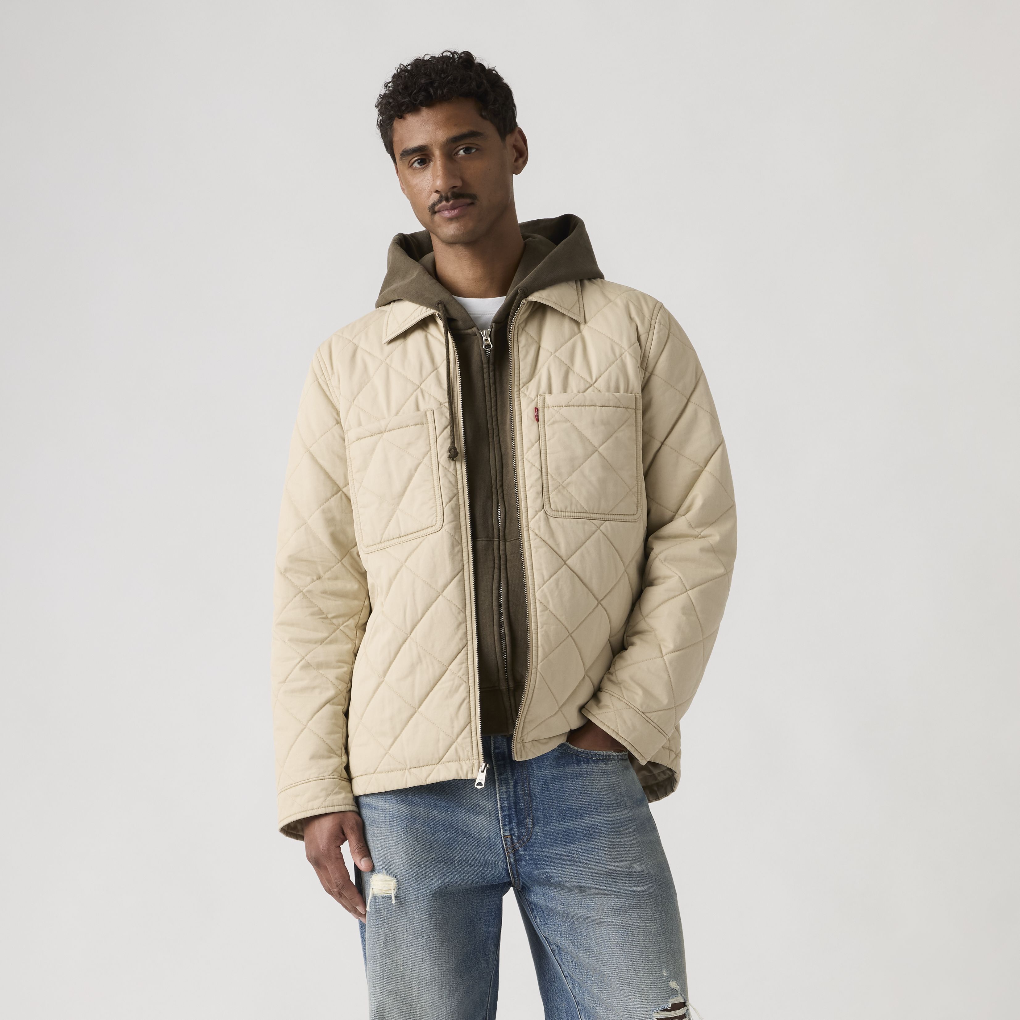 Diamond Quilted Overshirt 3