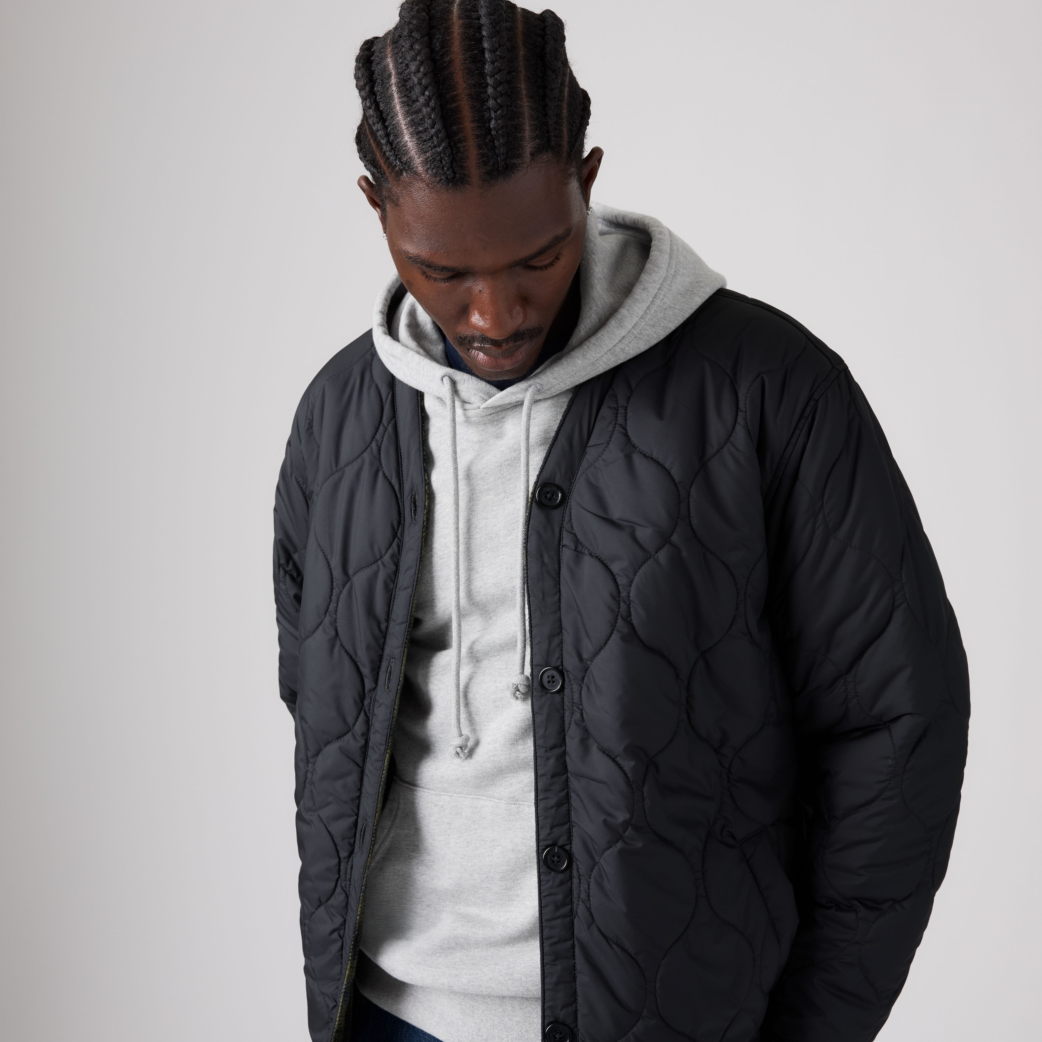 Glen Reversible Wool Blend Liner 2