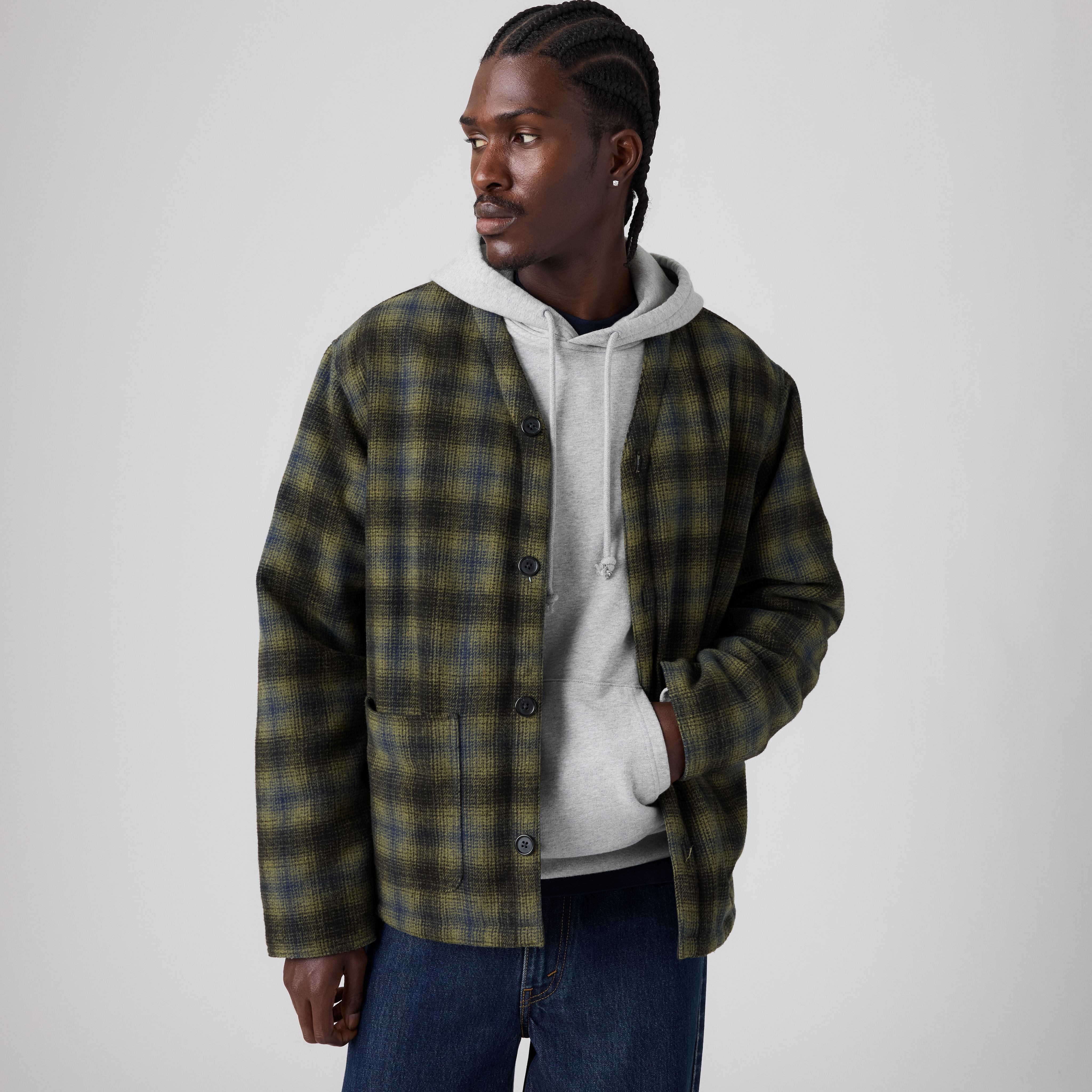 Glen Reversible Wool Blend Liner 1