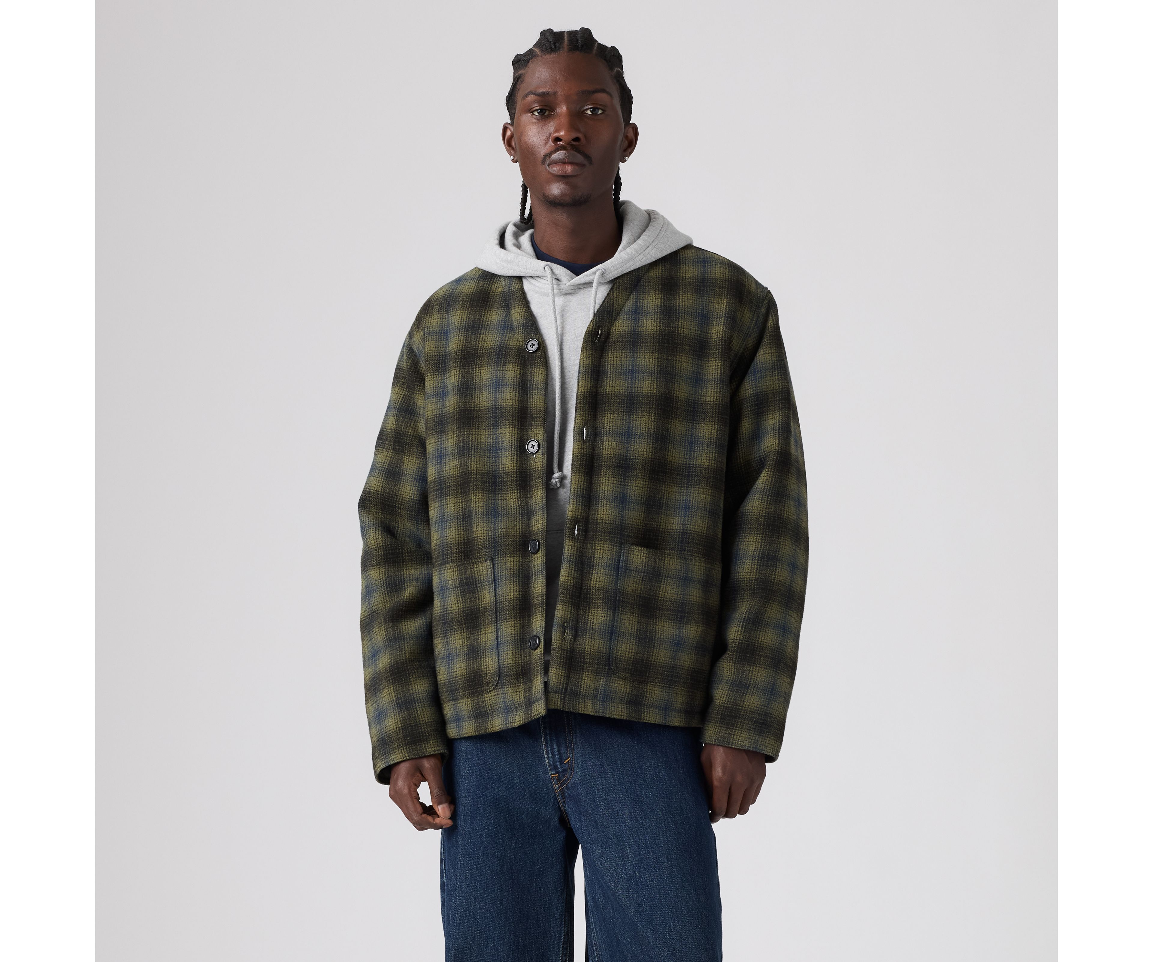 Glen Reversible Wool Blend Liner