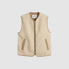 Seacliff Sherpa Vest — Cream Sherpa Cream - White 5