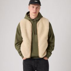 Seacliff Sherpa Vest — Cream Sherpa Cream - White 1