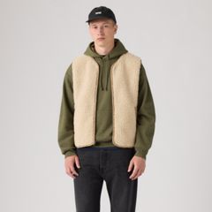 Seacliff Sherpa Vest — Cream Sherpa Cream - White 3