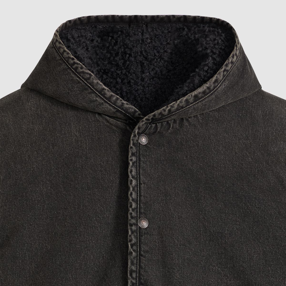 Deck Hoodie Sherpa Jacket — A Night Outside - Black
