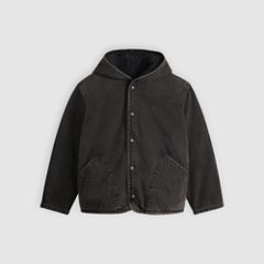 Deck Hoodie Sherpa Jacket — A Night Outside - Black 6